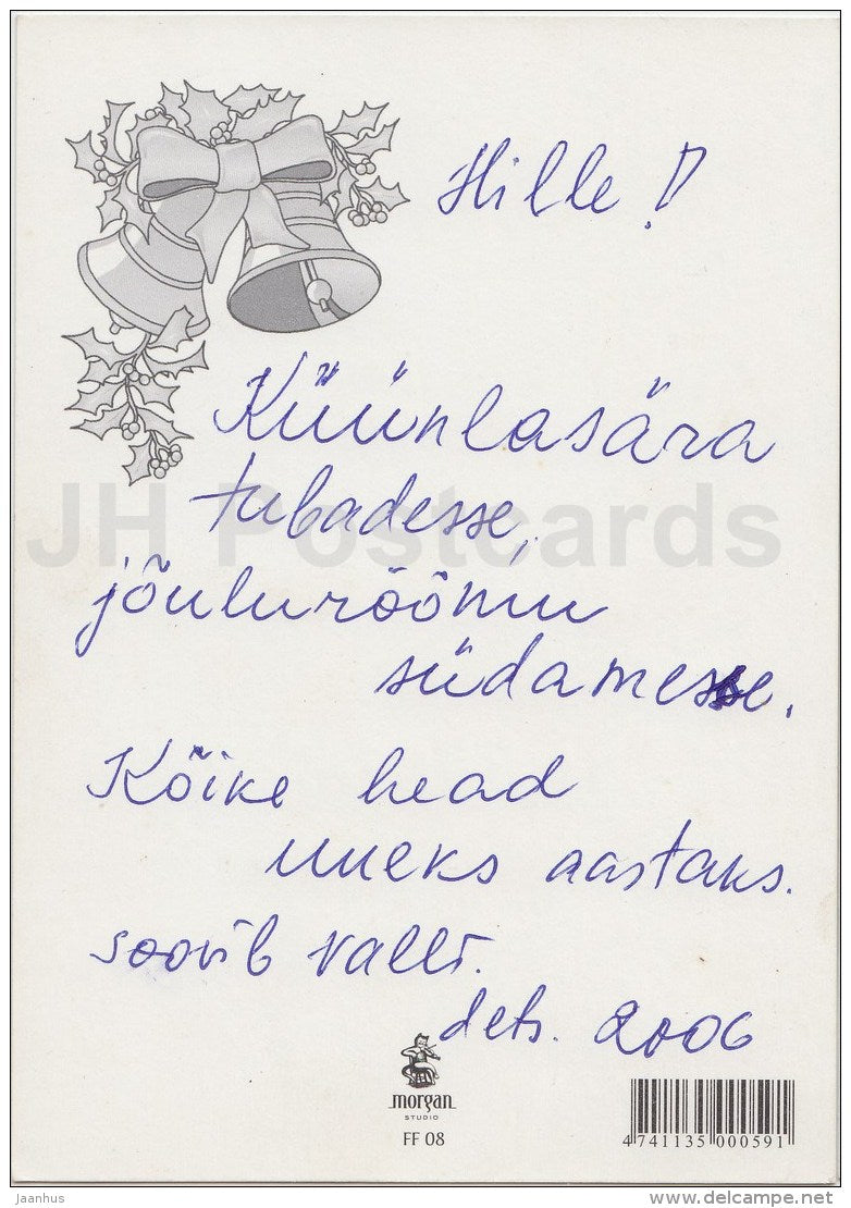 Christmas Greeting Card - christmas tree - Estonia - used in 2006 - JH Postcards