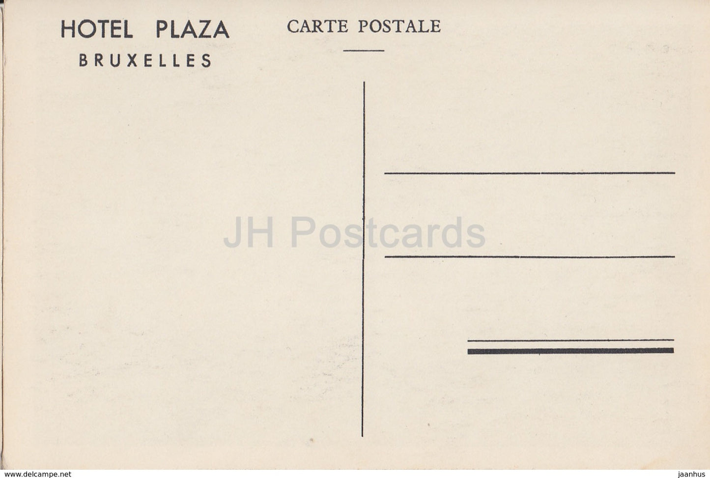 Bruxelles - Bruxelles - Hôtel Plaza - Le Restaurant - carte postale ancienne - Belgique - inutilisée