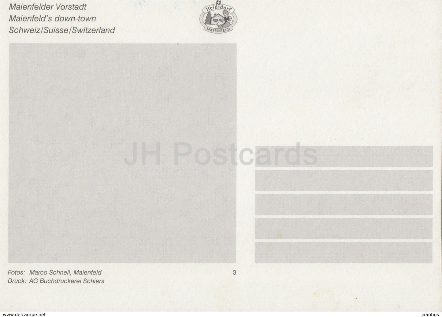 Maienfeld Vorstad - downtown - Switzerland - unused