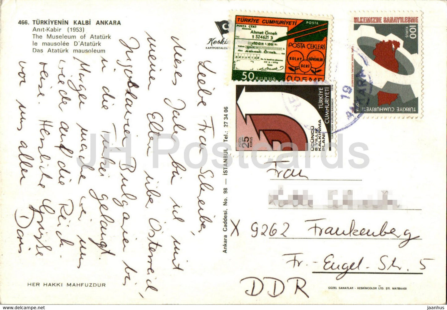 Ankara - The Mausoleum of Ataturk - 466 - Turkey - used