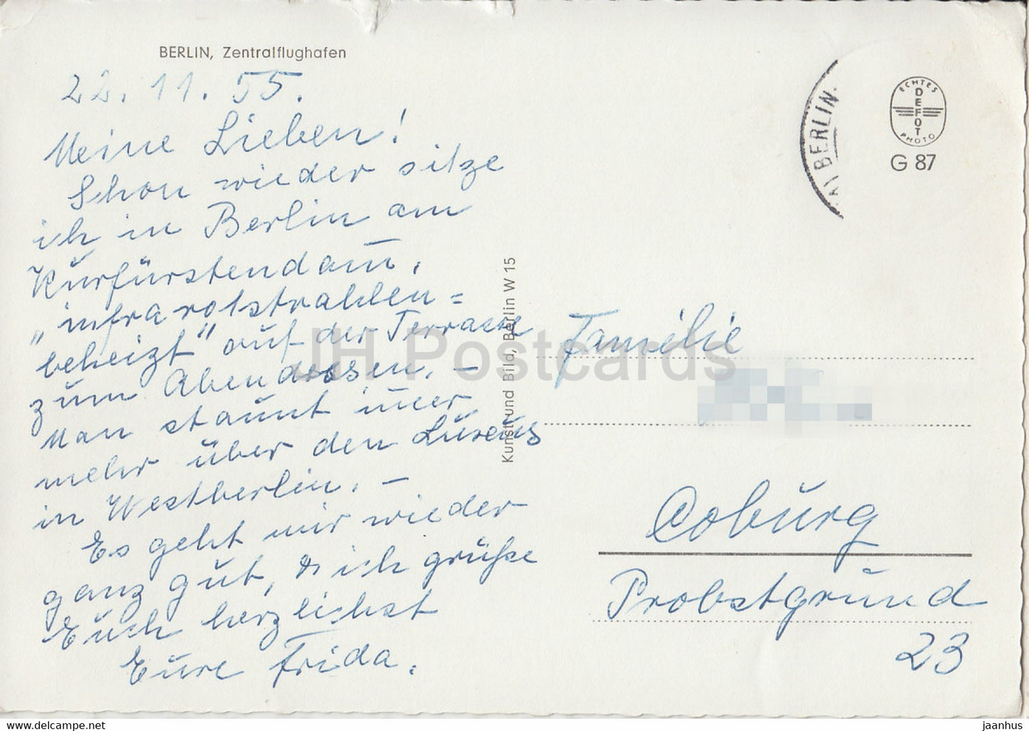 Berlin - Zentralflughafen - airport - 1955 - Germany - used