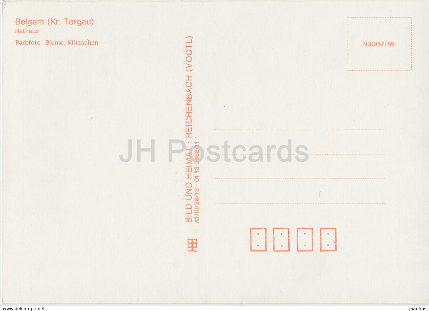 Belgern - Rathaus - Deutschland DDR - gebraucht