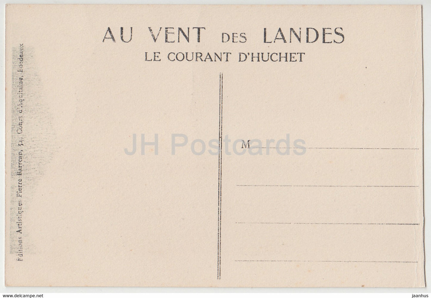 Le Courant d'Huchet - Les Exile - Gabriel Dufau - 2 - boat - old postcard - France - unused