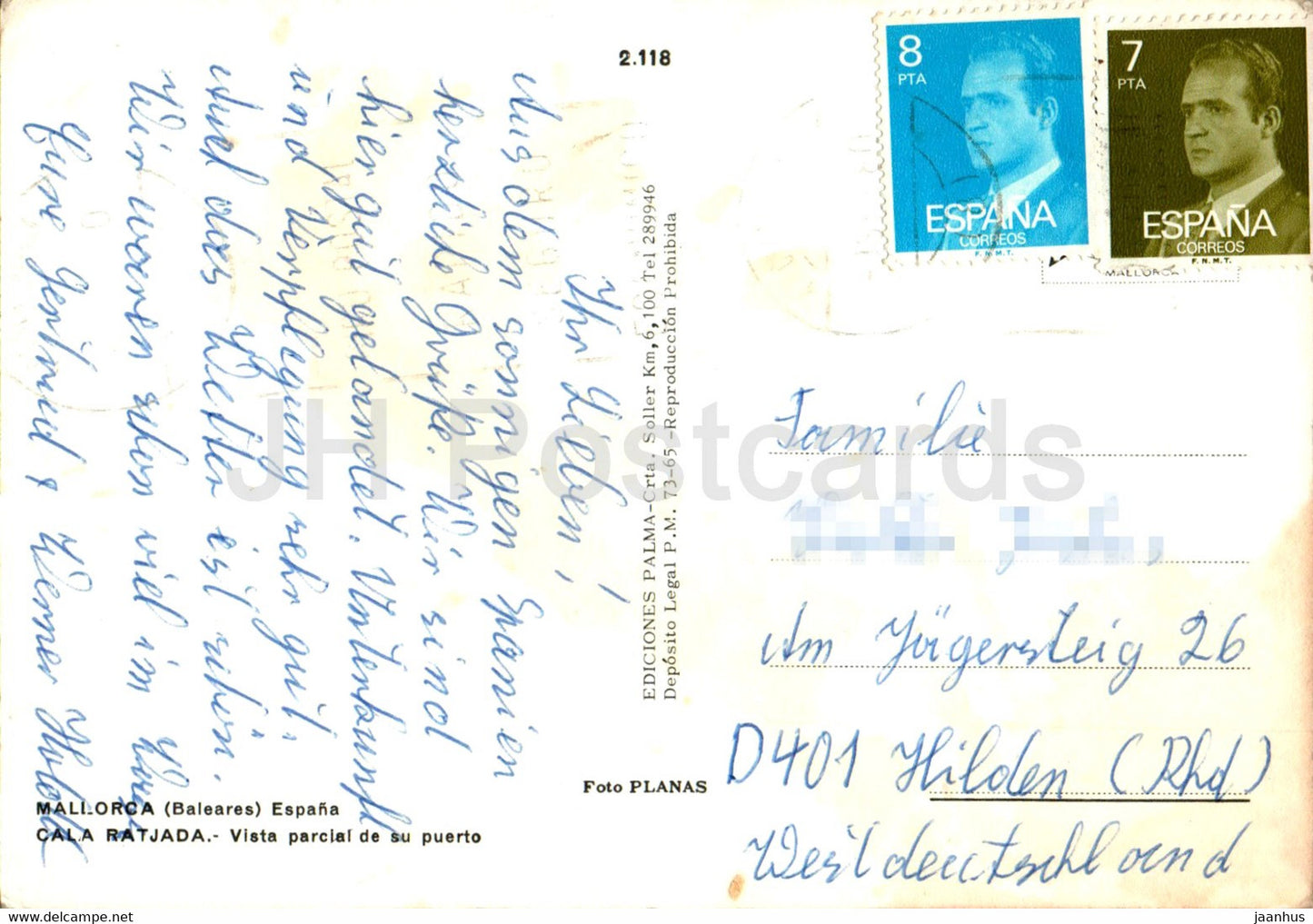 Cala Ratjada - Vista parcial de su puerto - Mallorca - boat - port - 2118 - Spain - used