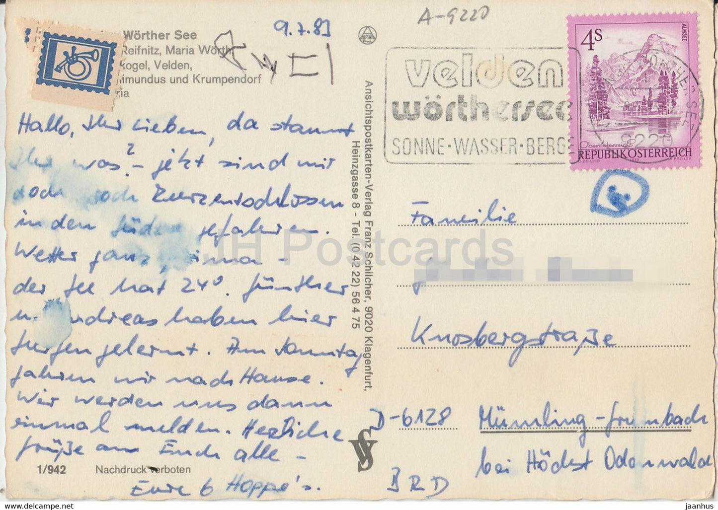 Rund um den Wörther See - Pörtschach - Krumpendorf - Maria Wörth - Reifnitz - Multiview - 1983 - Österreich - gebraucht