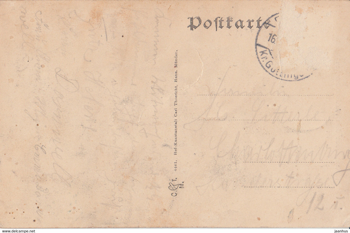 Gruss aus dem Waldschlosschen im Bremkertal - old postcard - Germany - used