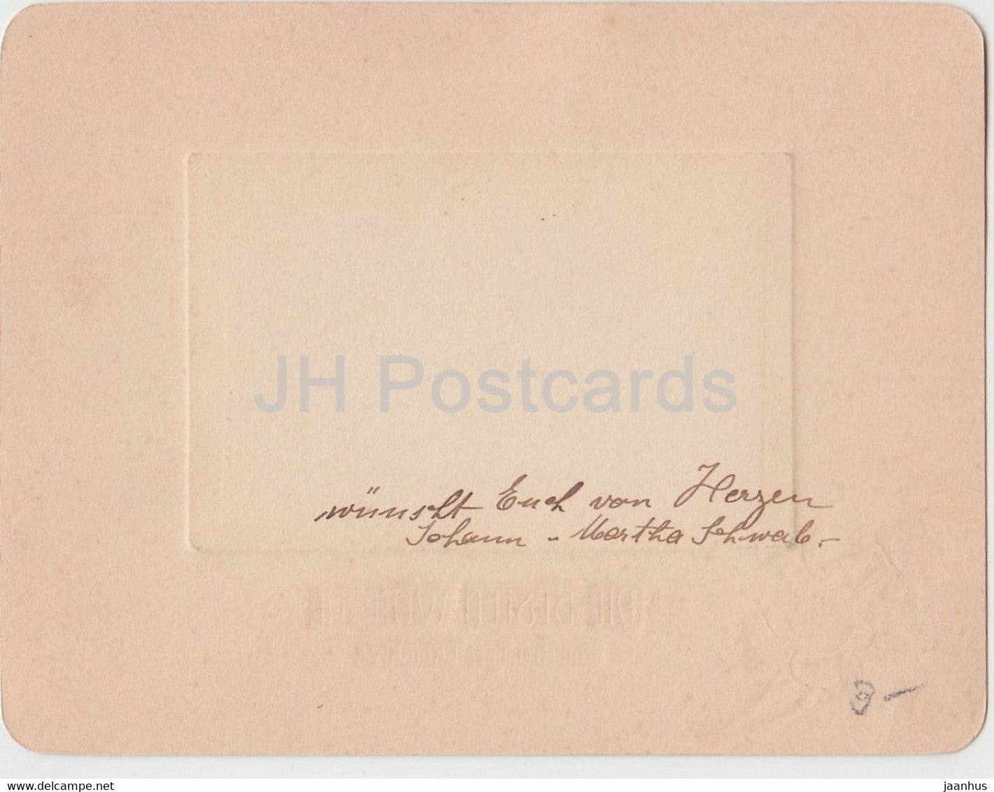 Greeting Card - Die Besten Wunsche zum freudigen Ereignisse - child - old postcard - Germany - used