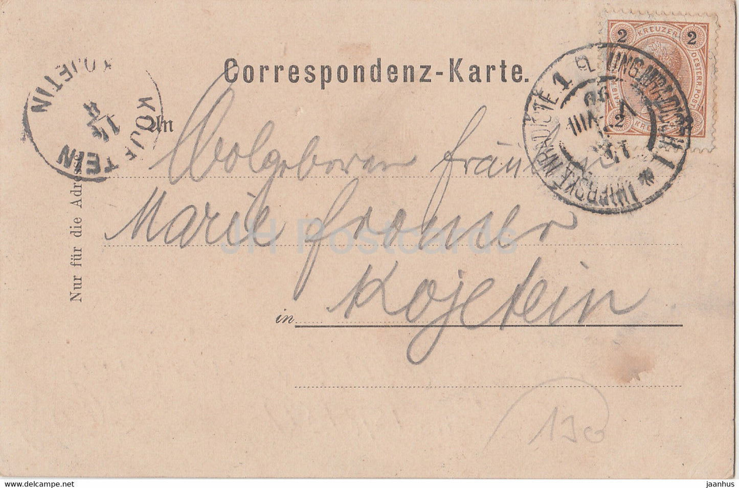Gruss aus Ung Hradisch - Marienplatz - Uherske Hradiste - old postcard - 1899 - Czech Republic - used