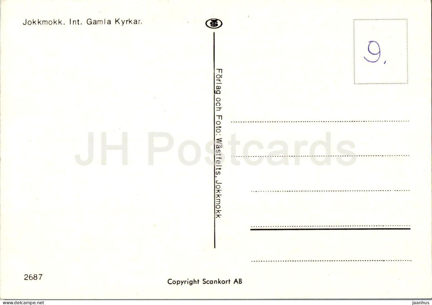 Jokkmokk int Gamla Kyrkar - intérieur - église - 2687 - Suède - inutilisé