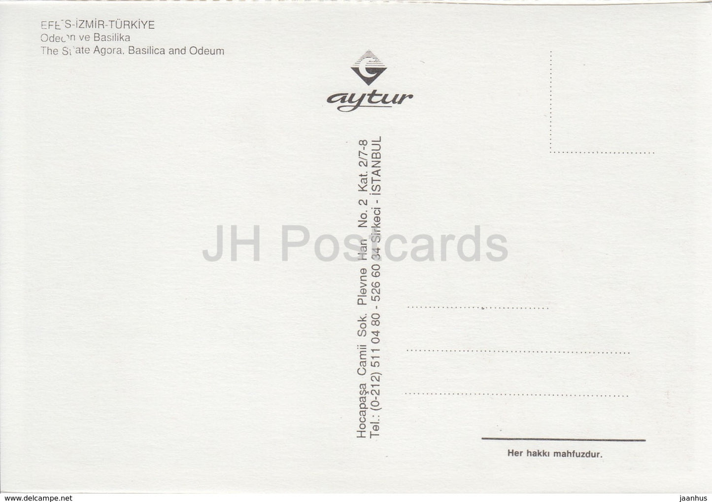 Ephesus - The Statye Agora Basilica and Odeum - ancient ruins - Turkey - unused