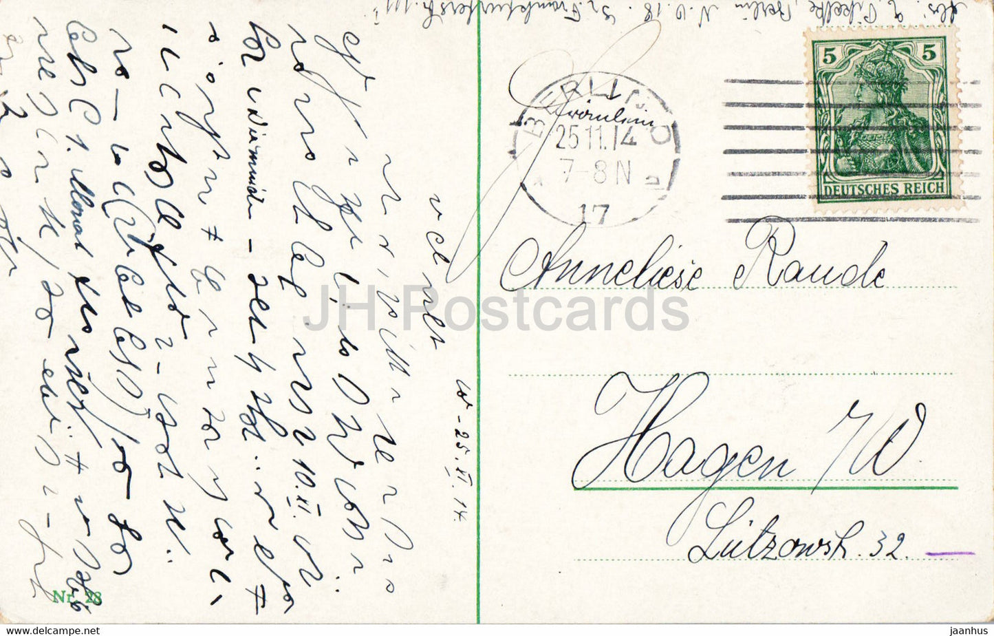 Berlin - Brandenburger Tor - 28 - old postcard - 1914 - Germany - used