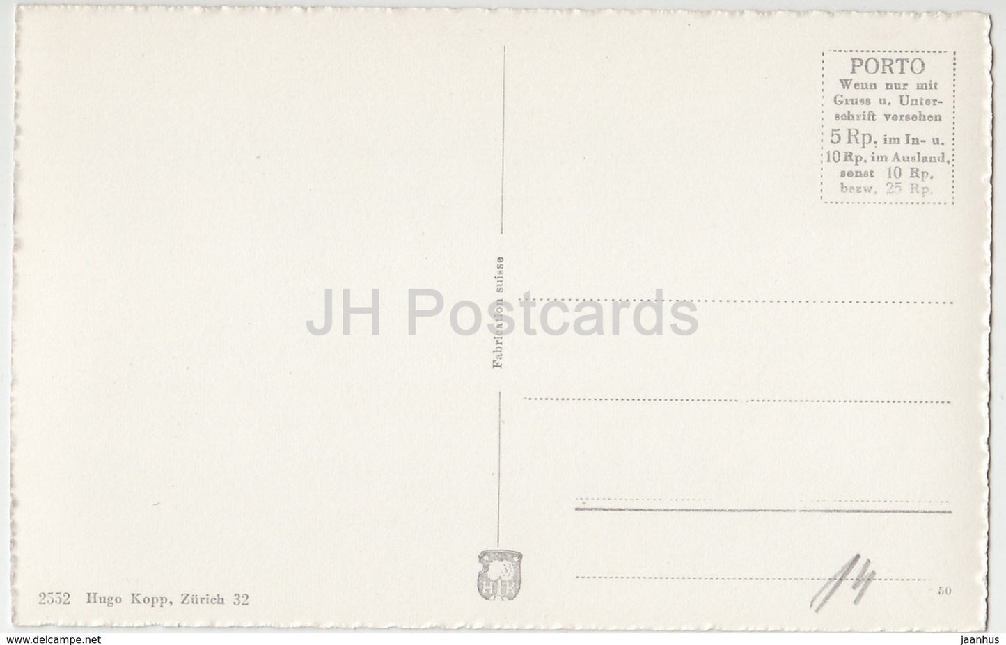 Kurort Dussnang 595 m - 2552 - Schweiz - alte Postkarte - unbenutzt