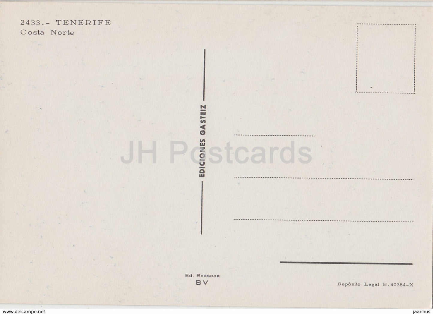 Tenerife - Costa Norte - 2433 - Spain - unused
