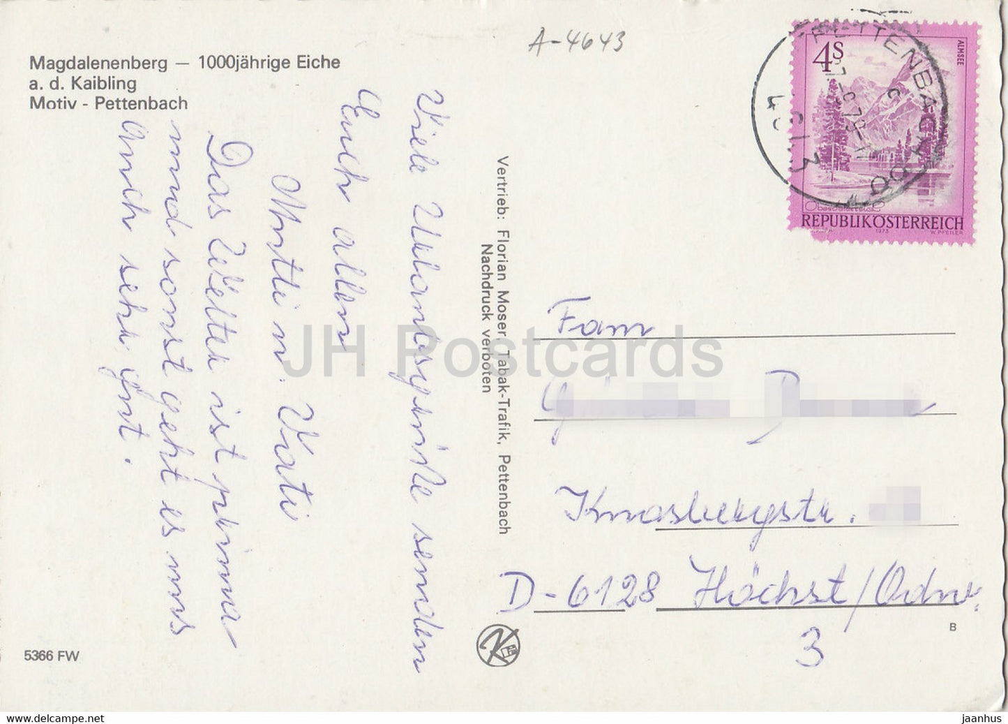 Pettenbach im Almtal - Magdalenenberg - 1000 Jahrige Eiche - ad Kaibling - multiview - 1979 - Autriche - d'occasion