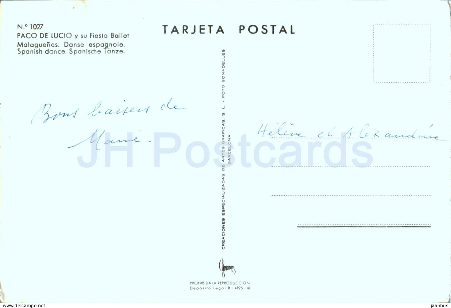 Paco de Lucio y su Fiesta Ballet - Malaguenas - Spanish Dance - 1027 - Spain - used