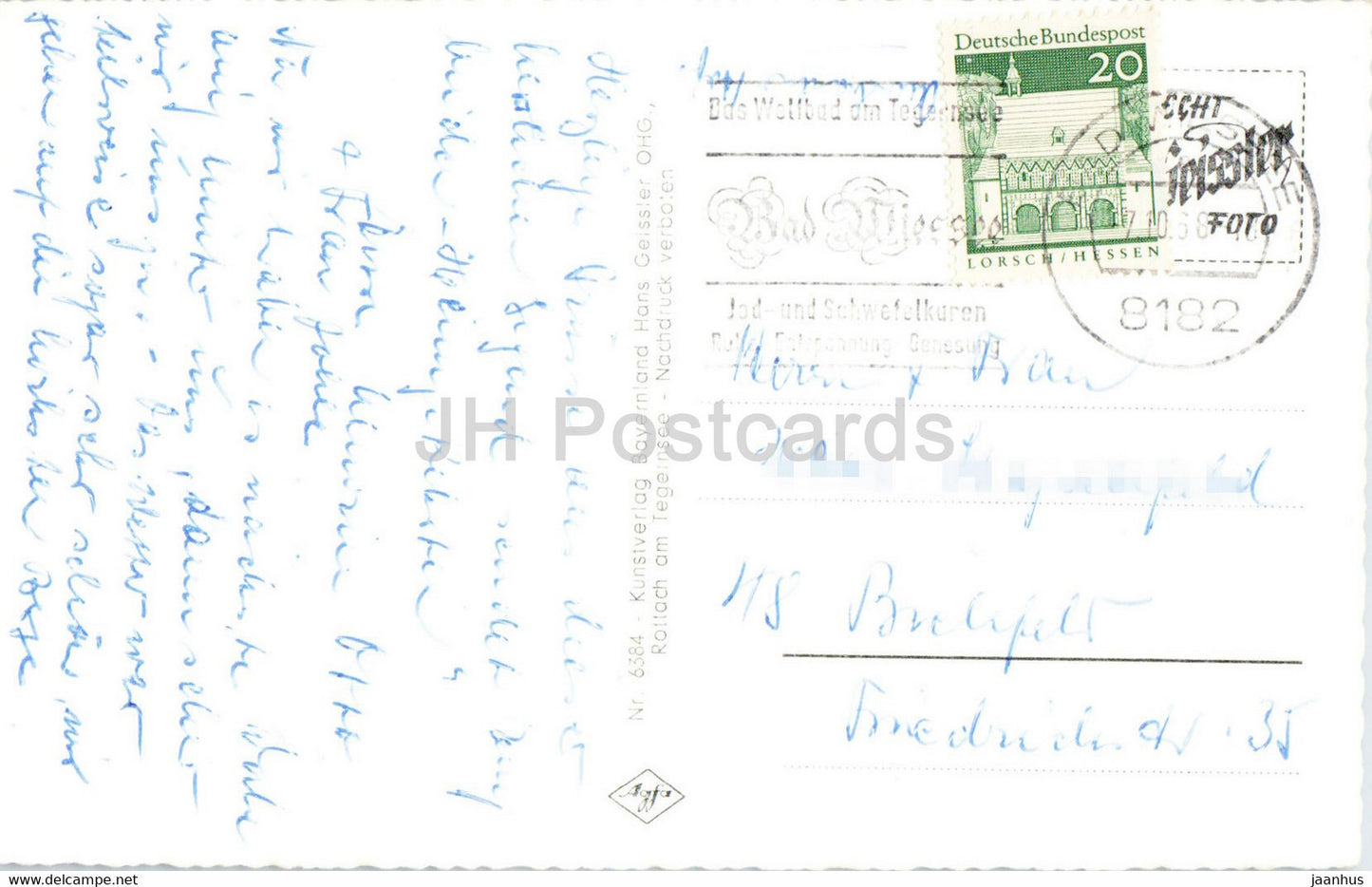 Gruss aus Bad Wiessee - Die Badende - Wandelhalle - Kurpromenade - old postcard - 1958 - Germany - used