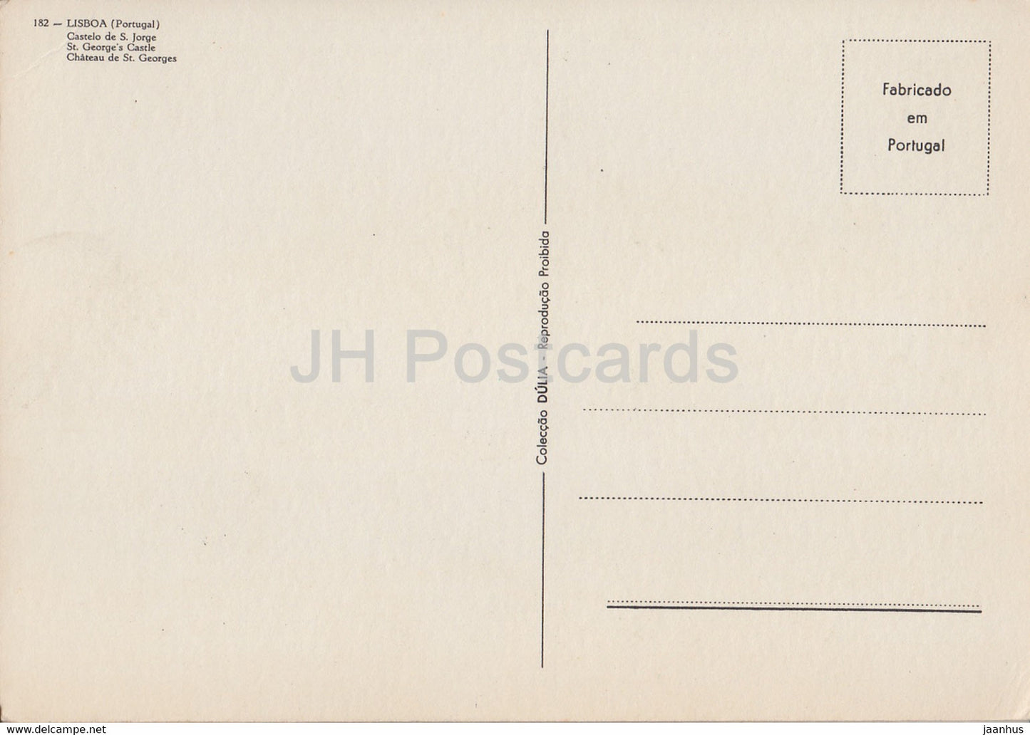 Lisbonne - Lisboa - Castelo de S Jorge - Château Saint-Georges - 182 - Portugal - inutilisé