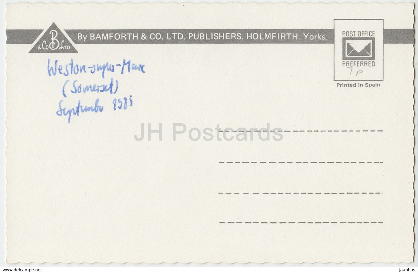 Weston-Super-Mare - The Town Hall - ET.6111 - 1985 - United Kingdom - England - used