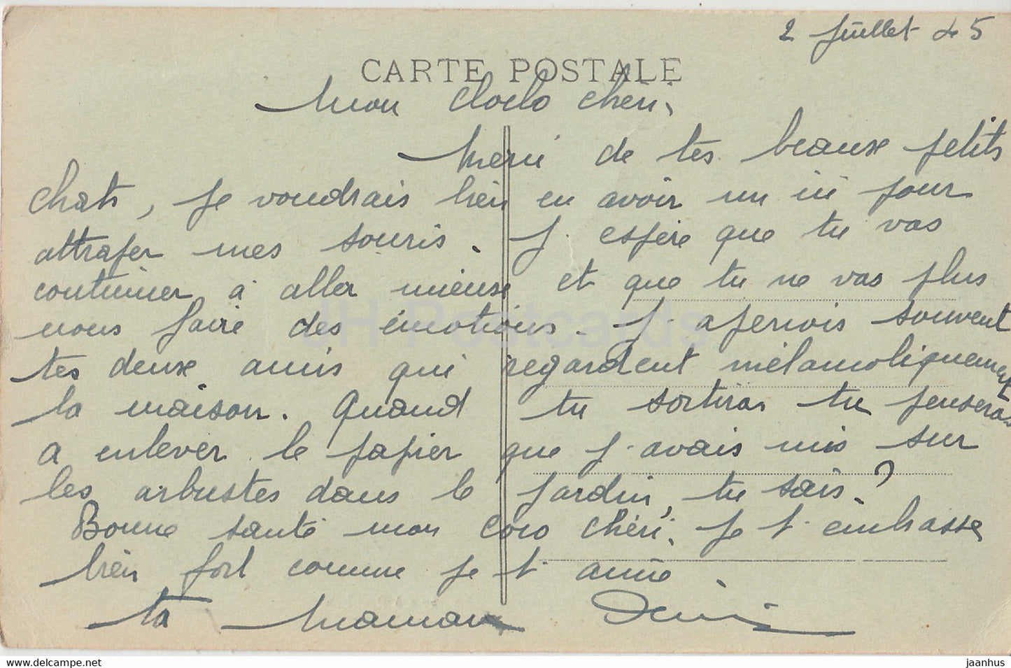 Le Marais Poitevin - La Sevre a Beaulieu - old postcard - 1945 - France - used