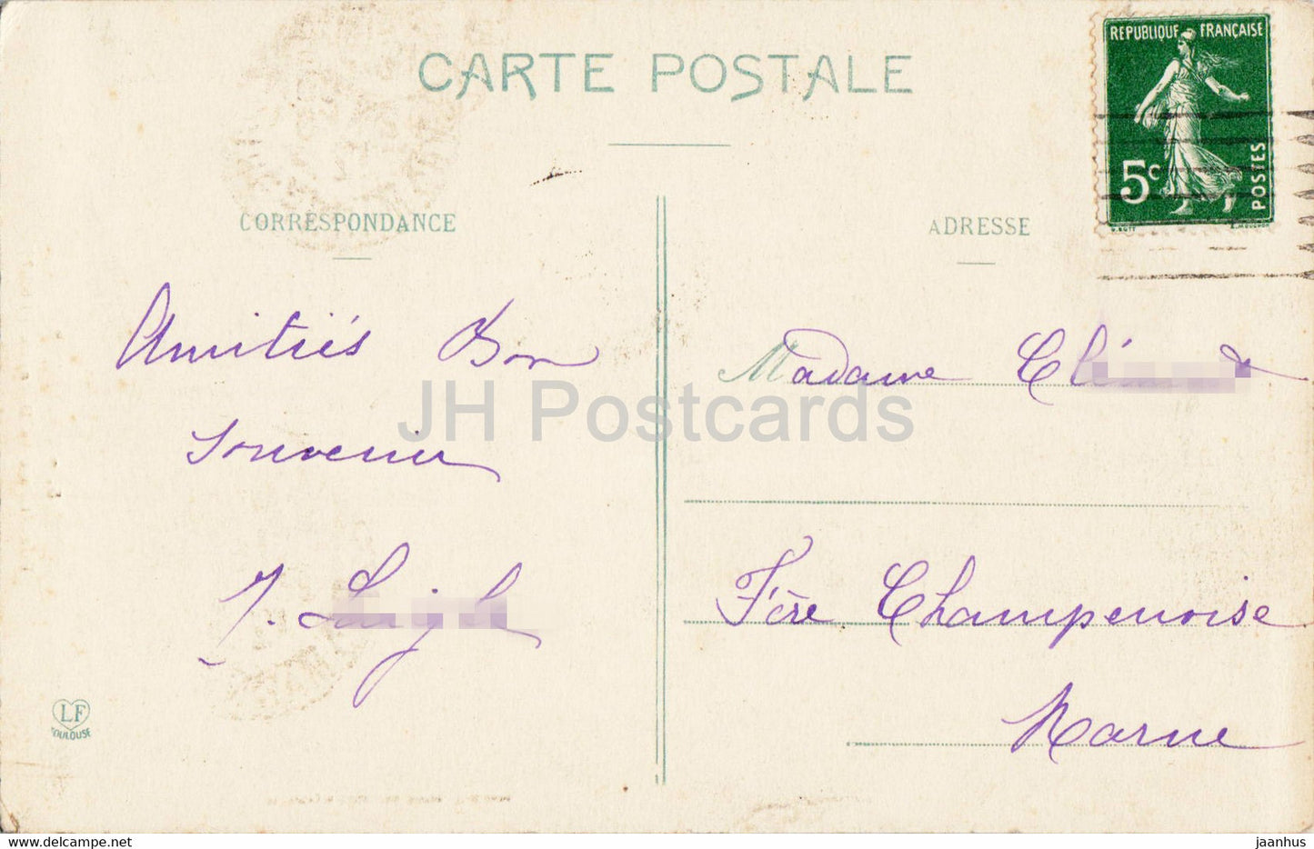 Toulouse - Portail de la Dalbade - 1537 - 5 - old postcard - France - used