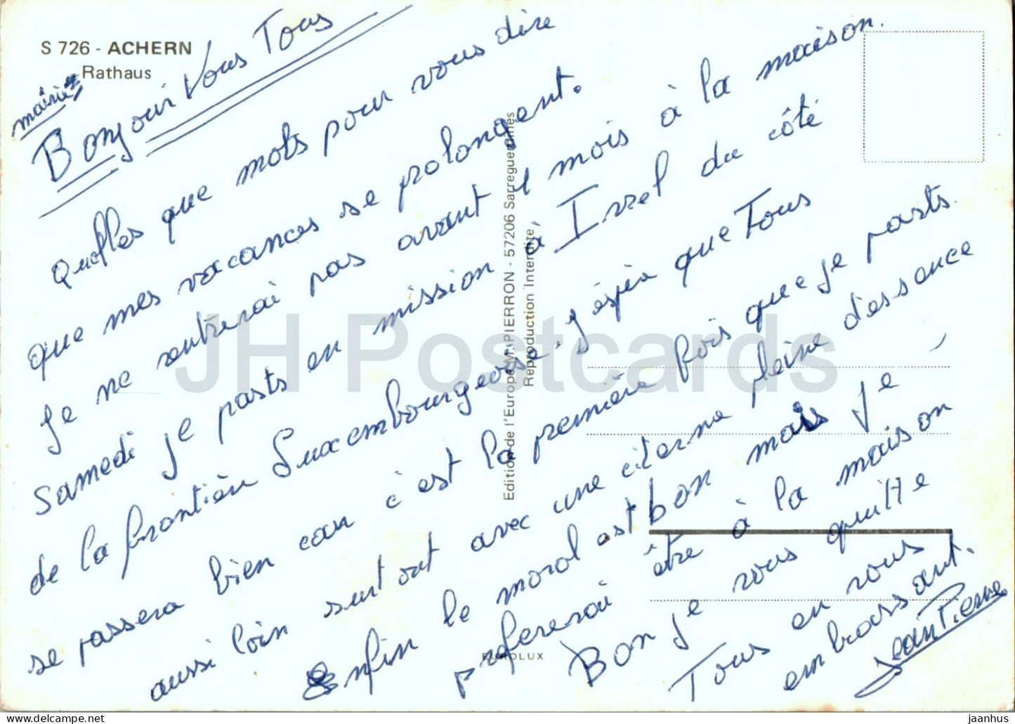 Achern - Rathaus - Town Hall - 726 - Germany - used