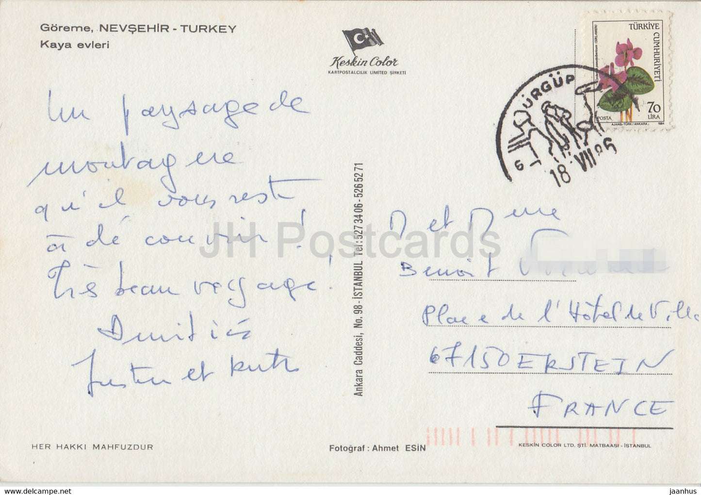 Goreme - Nevsehir - Rock Houses - 1986 - Turquie - d'occasion