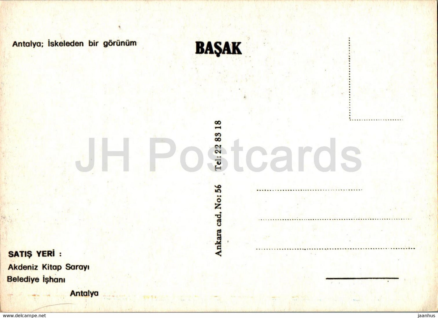 Antalya - iskeleden bir gorunum - view from the pier - Turkey - unused