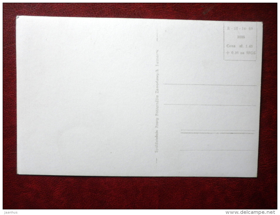 Name-day Greeting card - flowers - 1969 - Poland - unused - JH Postcards