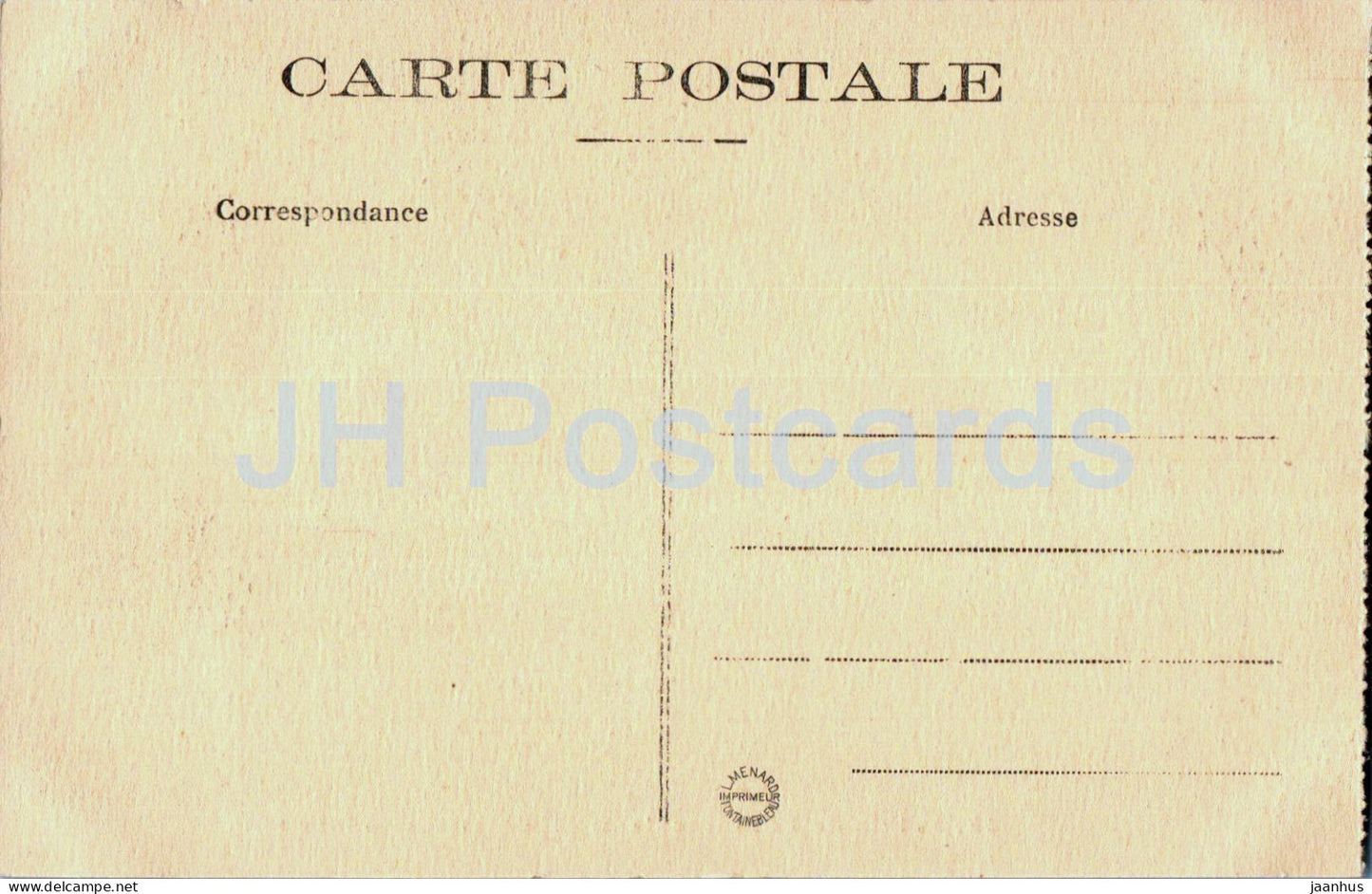 Palais de Fontainebleau - Le Château et le Parterre - 18 - carte postale ancienne - France - inutilisée