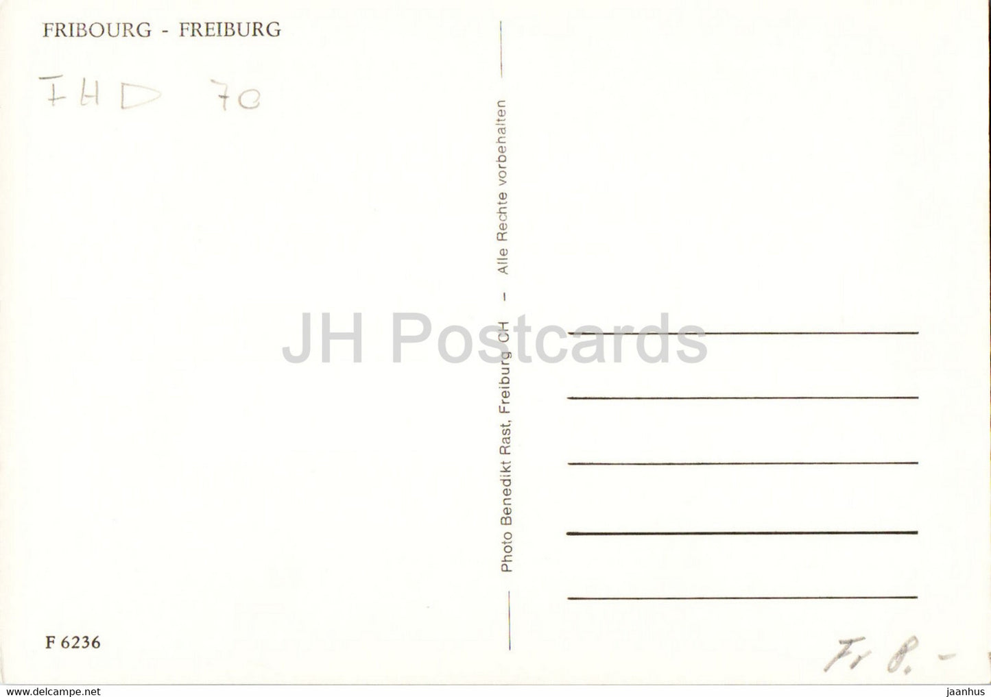 Fribourg - Fribourg - 6236 - carte postale ancienne - Suisse - inutilisée