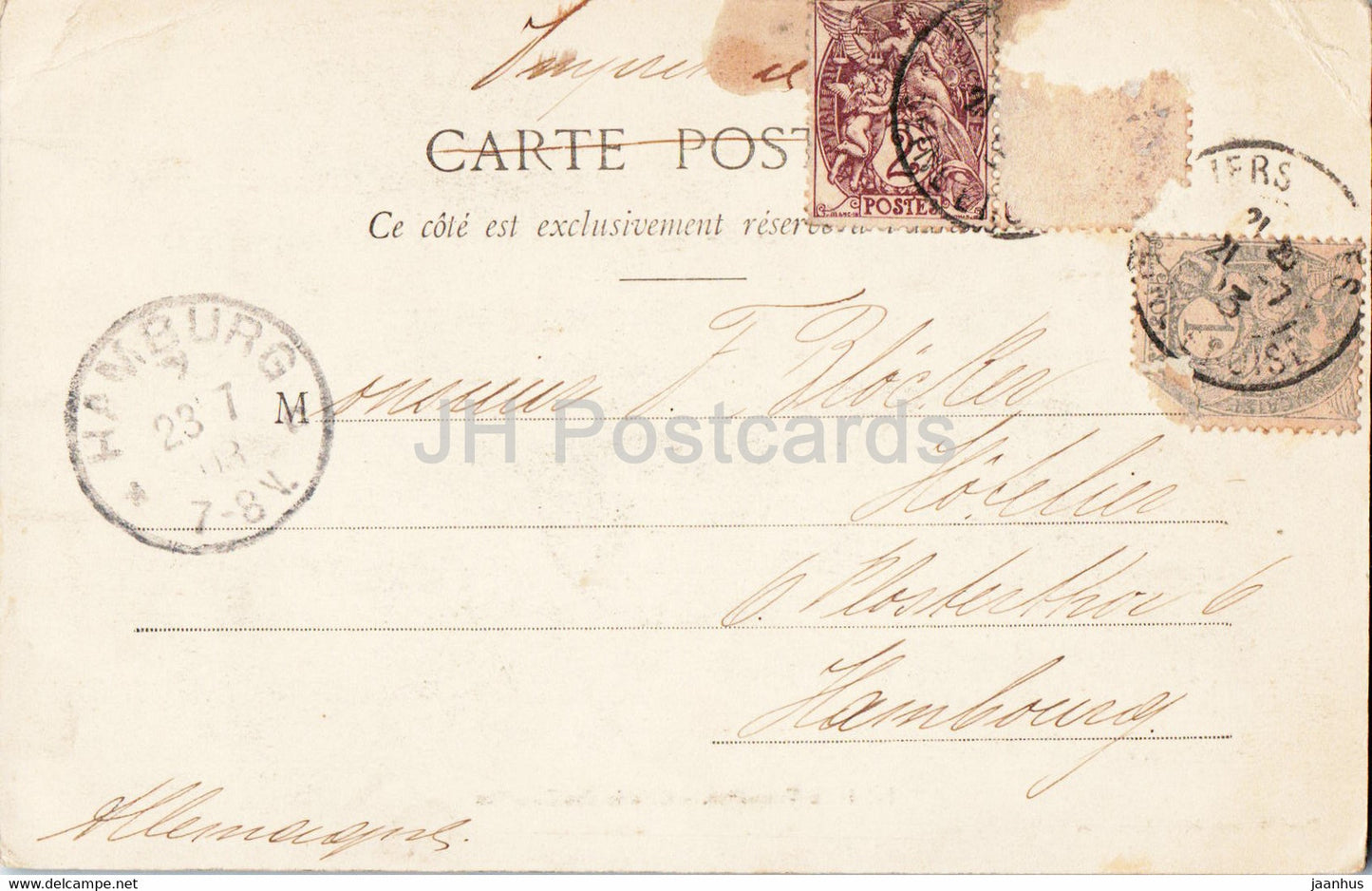 Palais de Versailles - Galerie des Batailles - carte postale ancienne - 1903 - France - occasion