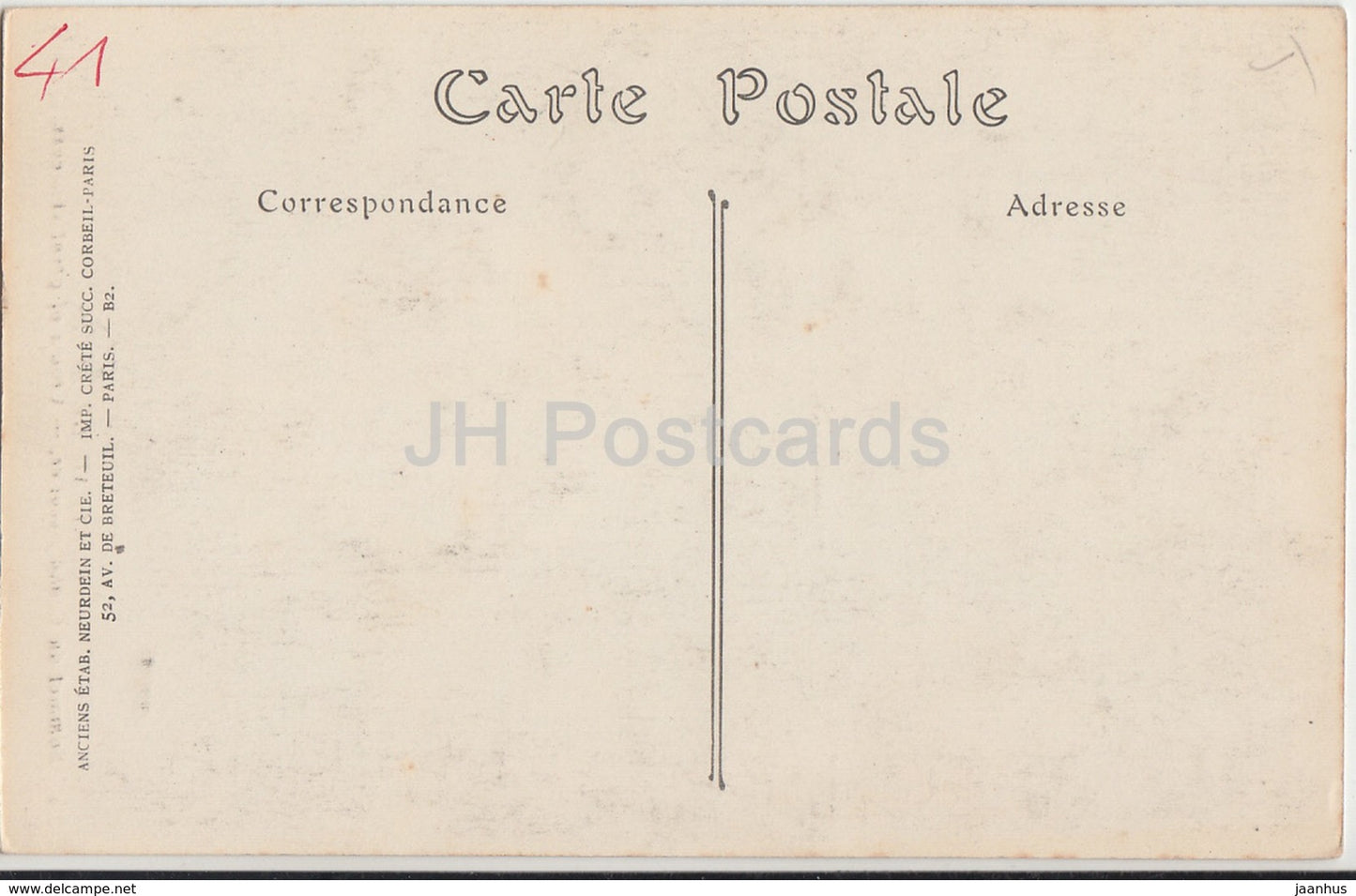 Chateau de Blois - Sommet du Grand Escalier - Crown of great staircase - castle - 275 - old postcard - France - unused