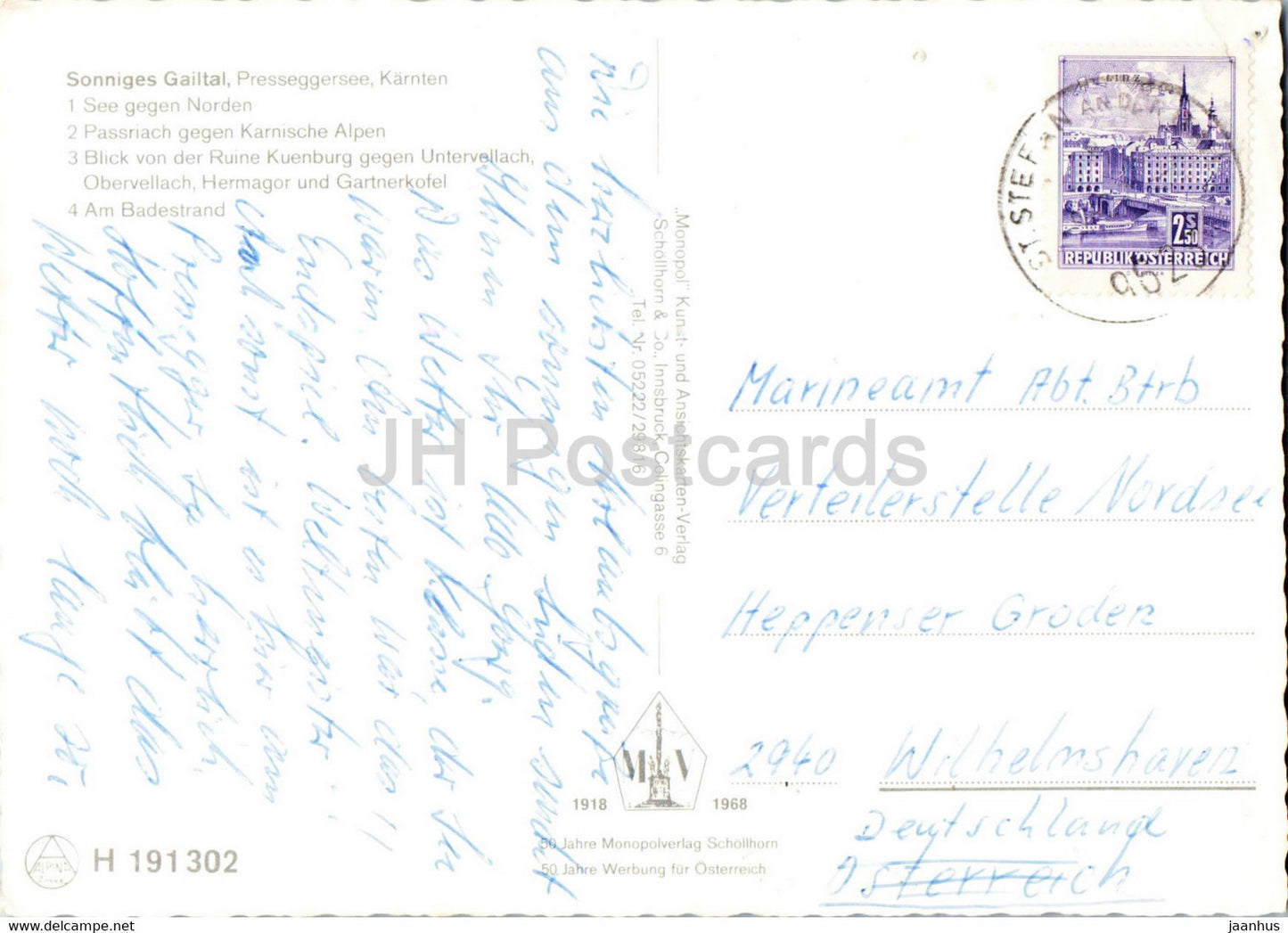 Sonniges Gailtal - Gruss vom Presseggersee - Passriach - Österreich - gebraucht