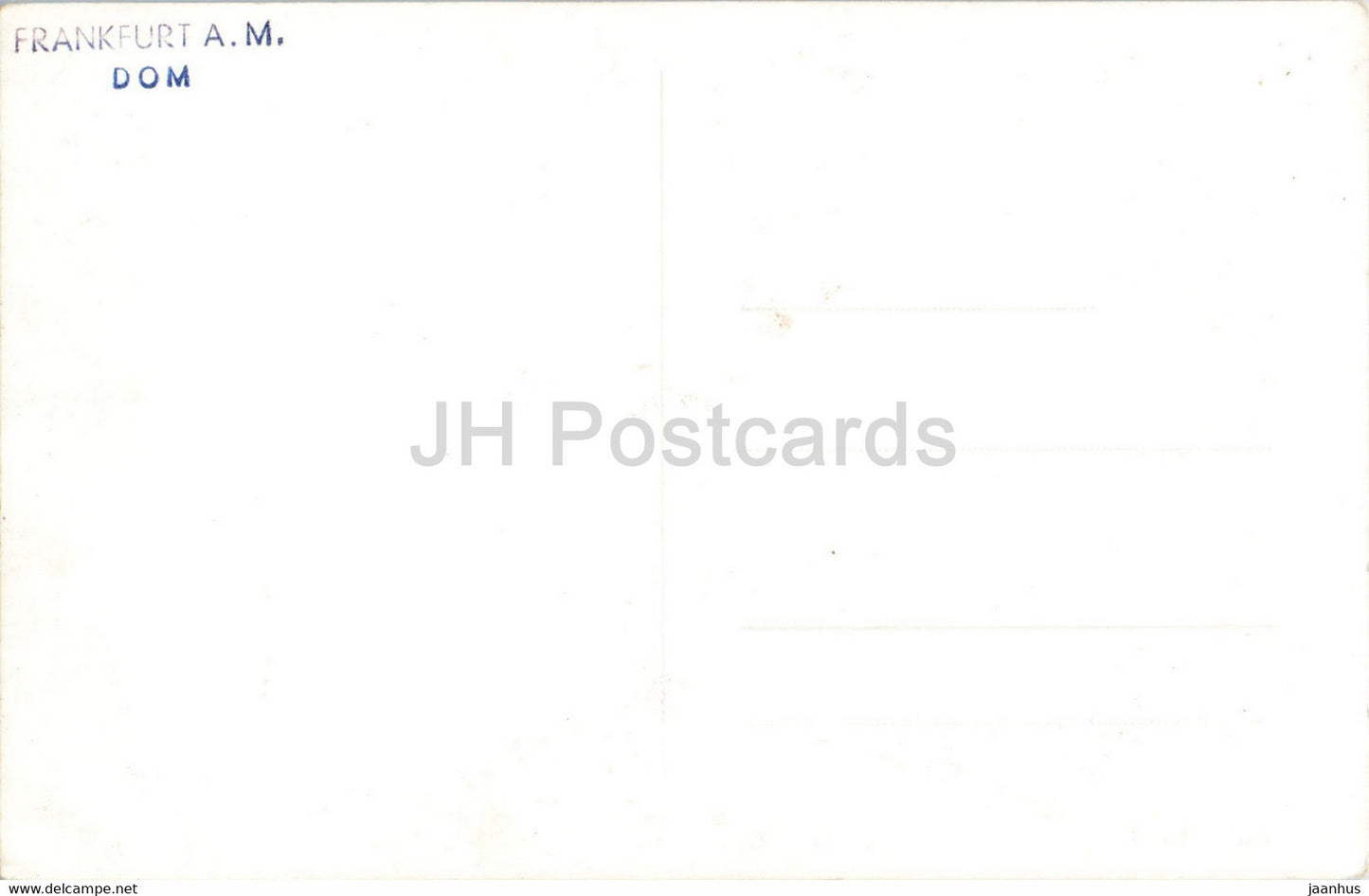 Frankfurt a M - Dom - cathedral - old postcard - Germany - unused