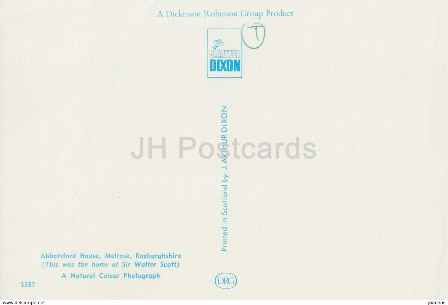 Abbotsford House - Melrose - Roxburghshire - Sir Walter Scott House - Scotland - United Kingdom - unused
