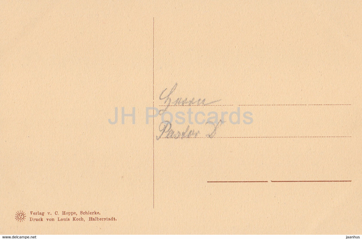 Schierke - Oberharz - Ansicht von Heleneruh - Hoppe's Hotel u Pension - old postcard - Germany - used