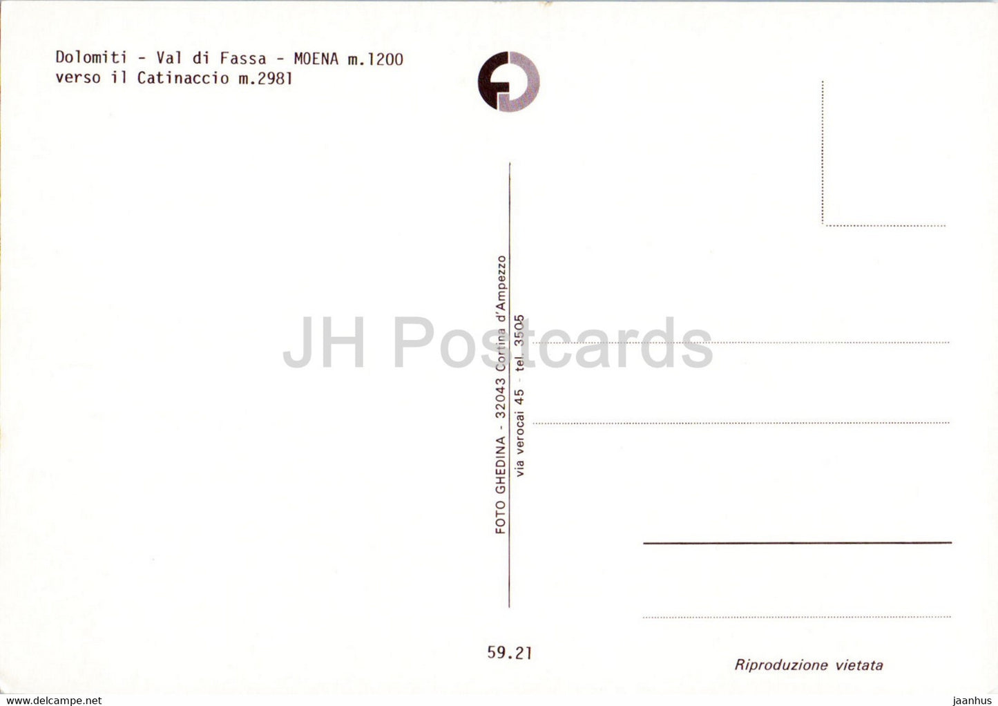 Dolomiti - Val di Fassa - Moena - Verso il Catinaccio - Italy - unused