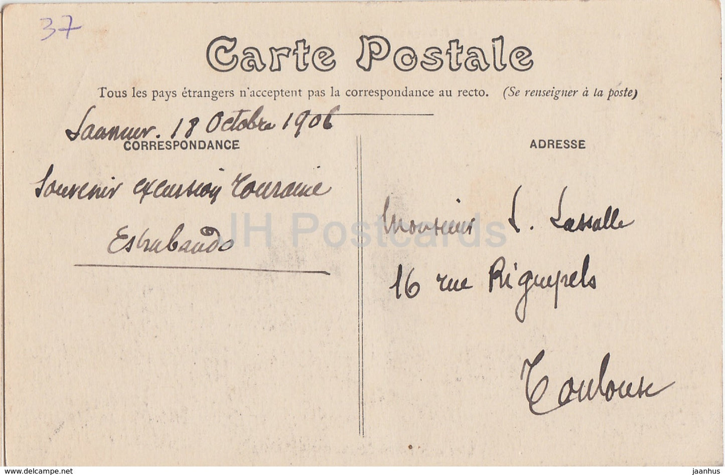 Luynes - Le Chateau - Schloss - 1 - alte Postkarte - 1906 - Frankreich - gebraucht