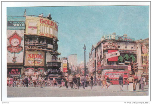 Piccadilly Circus - London - 1968 - United Kingdom England - unused - JH Postcards