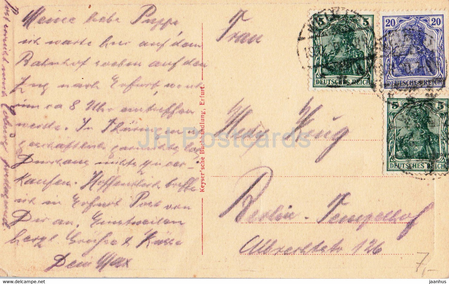 Weimar - Goethe's Gartenhaus - 2 - old postcard - Germany - used