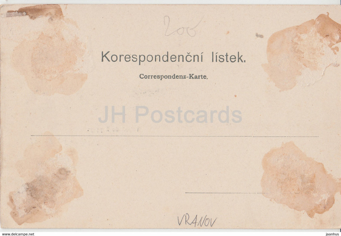 Pozdrav z Vranova - Vranov - Vchod do krypty - alte Postkarte - Tschechische Republik - unbenutzt