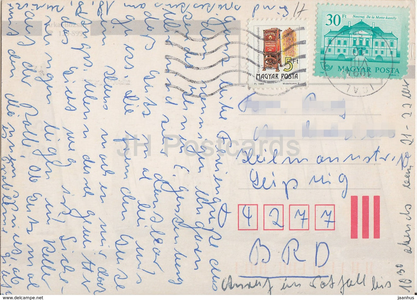 Balaton - Balatonboglar - voilier - église - locomotive - vue - multivue - 1994 - Hongrie - occasion