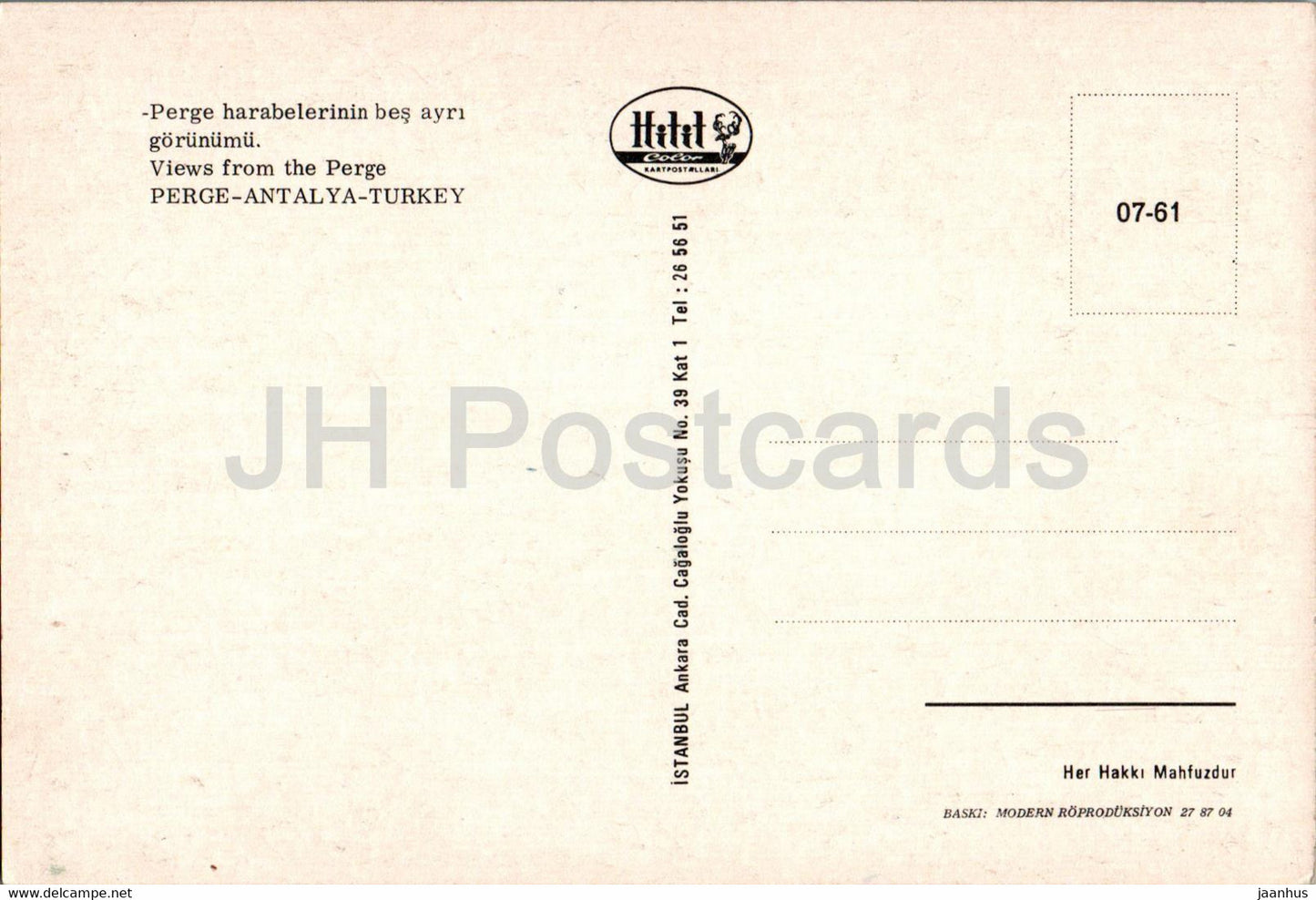 Perge - views - Antalya - ancient world - 07-61 - Turkey - unused