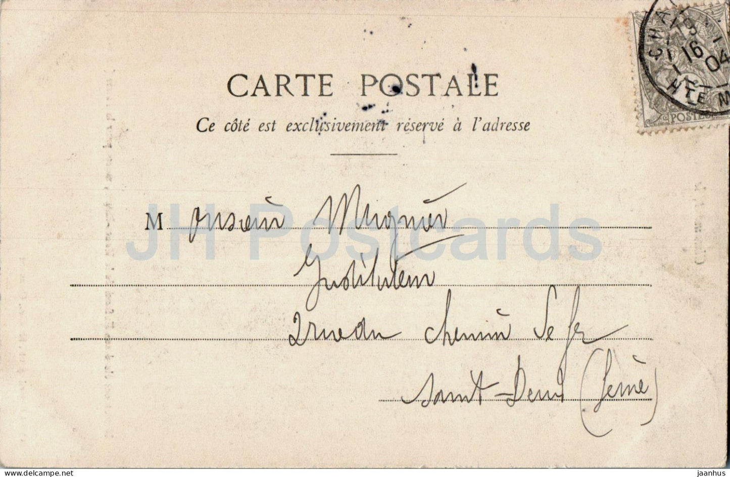 Chaumont - Monument eleve aux Enfants de la Haute Marne morts pour la Patrie - old postcard - 1904 - France - used