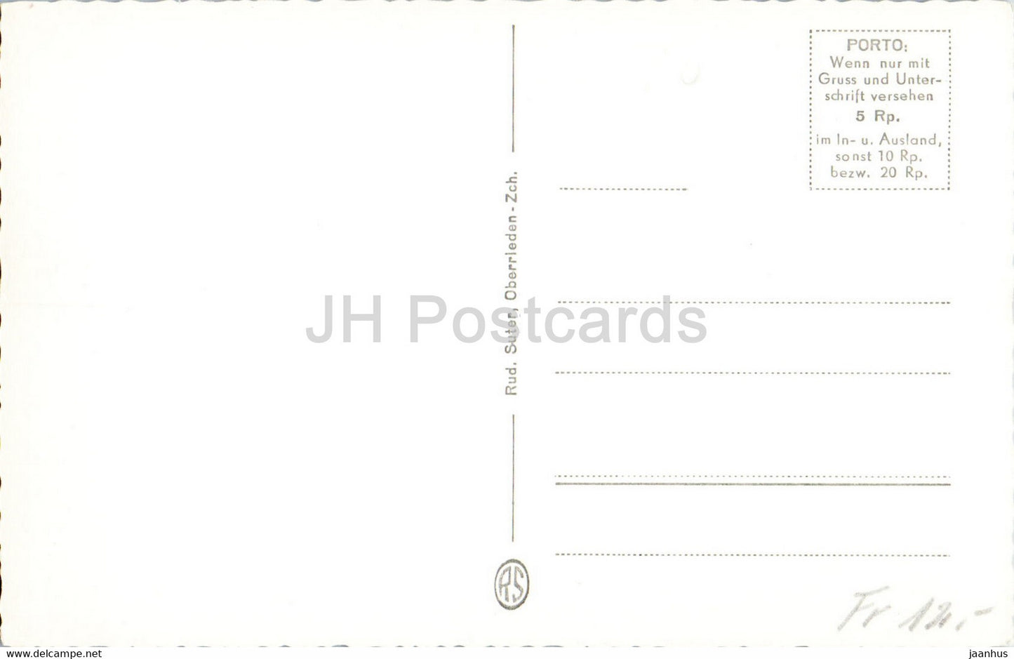 Andermatt gegen die Schollenen - 7973 - carte postale ancienne - Suisse - inutilisée