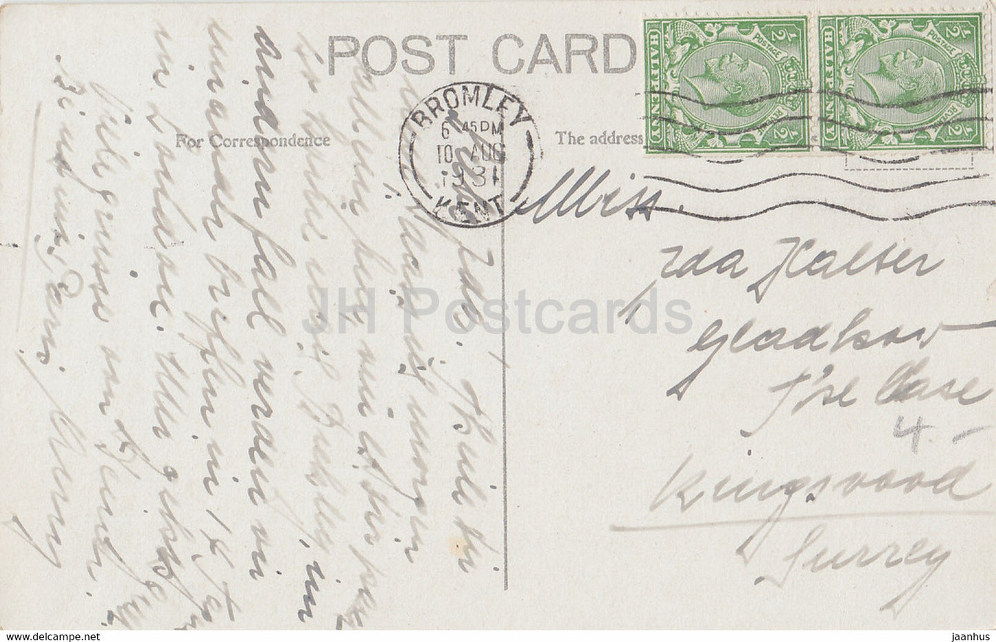 London - National Picture Gallery - Trafalgar Square - old postcard - 1931 - England - United Kingdom - used