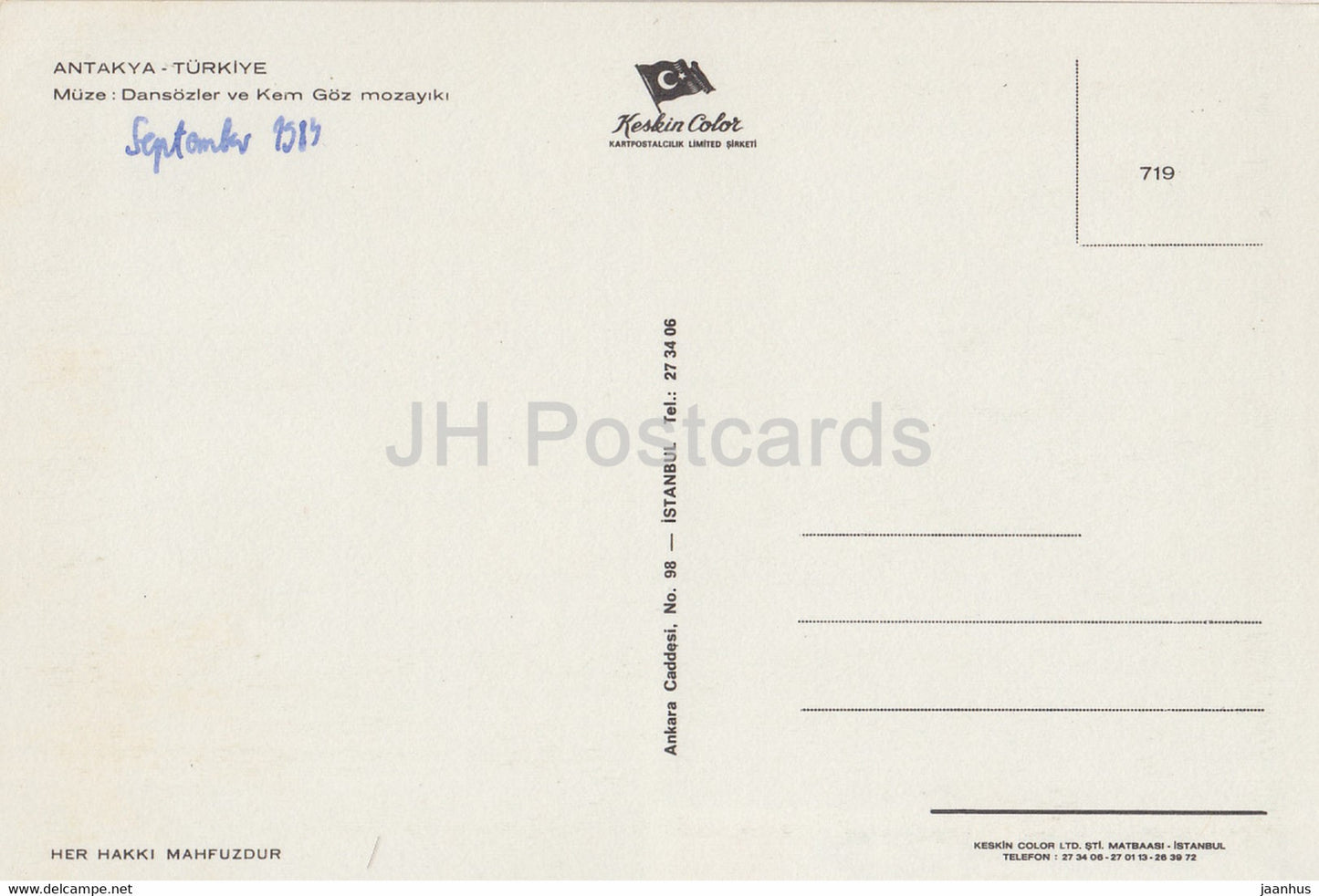 Antakya - Dancers - mosaic - multiview - 1984 - Turkey - used