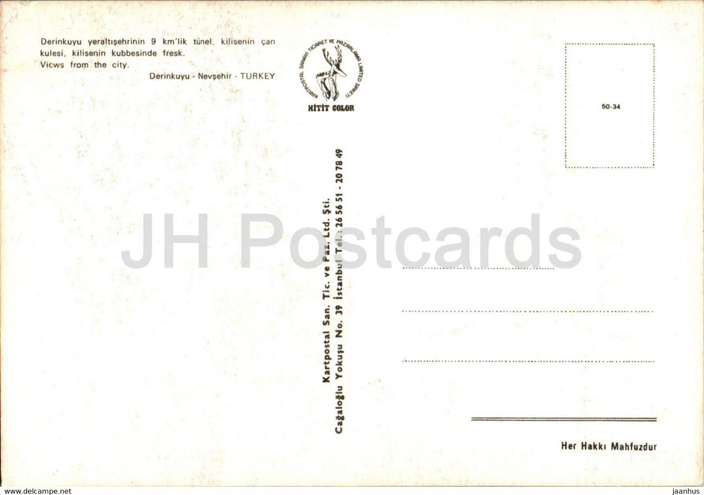 Derinkuyu - Views from the City - multiview - 50-34 - Turkey - unused