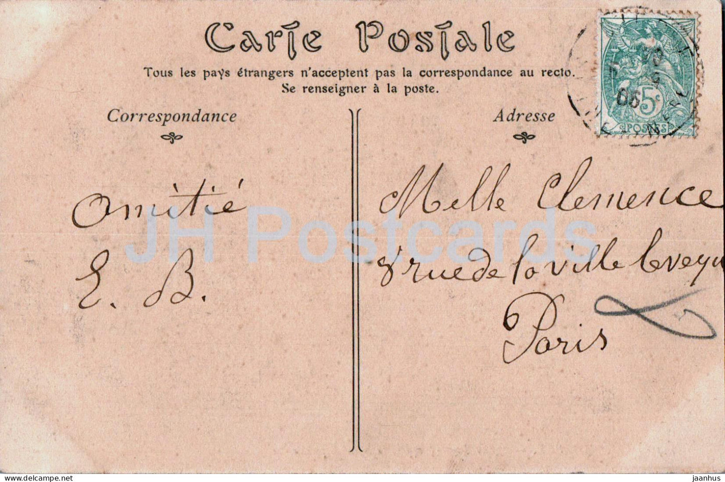 Dieppe - Eglise Saint Jacques - Le Saint Sépulcre - église - carte postale ancienne - 1906 - France - utilisé