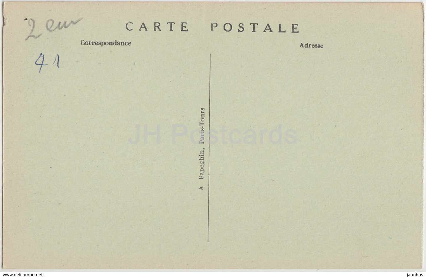 Chambord - La Chateau - La Salle a manger de Louis XIV - 22 - old postcard - France - unused